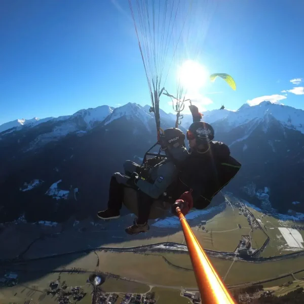 Tandemflug, Tandemflüge Tandem-Paragliding im Pinzgau Wildkogel, Zell am See, Hollersbach, Rauris mit der Flugschule Pinzgau - Coole Tandem-Paragleiten Action